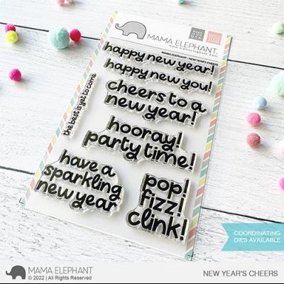 Mama Elephant Clear Stamps - New Year's Cheers